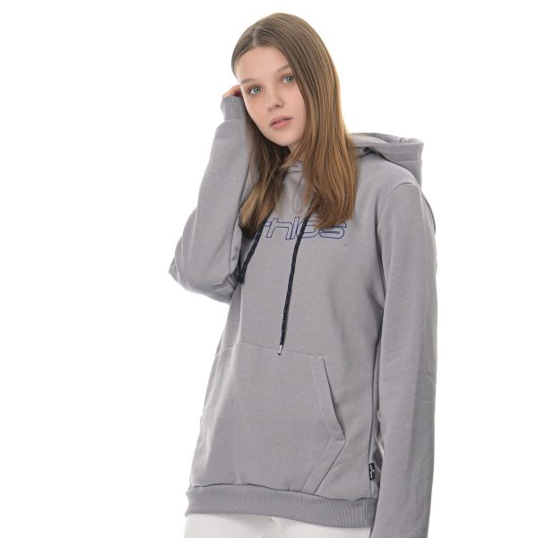 Athlos Hoodie Outline Unisex Grey Elephant - Image 4