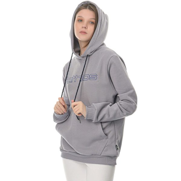 Athlos Hoodie Outline Unisex Grey Elephant - Image 7