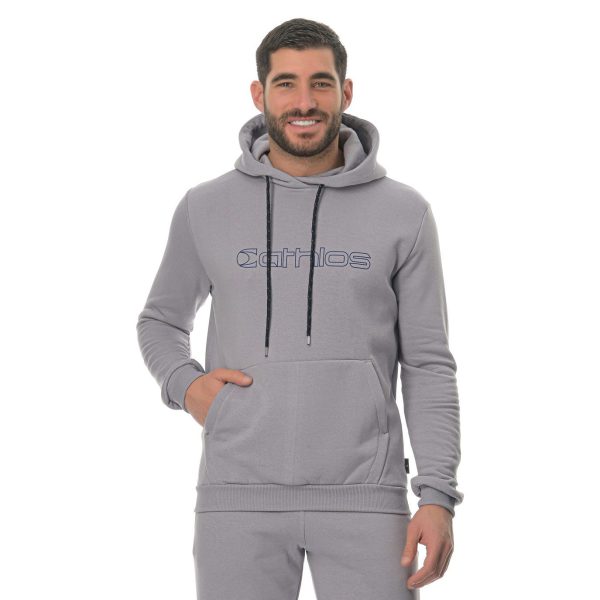 Athlos Hoodie Outline Unisex Grey Elephant