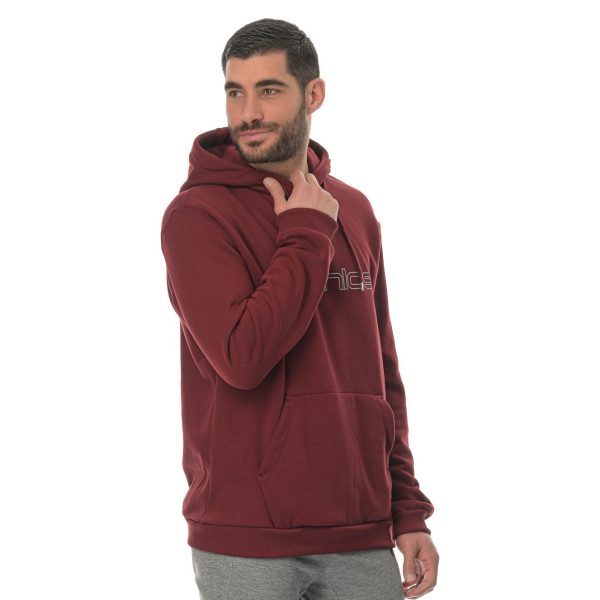 Athlos Hoodie Outline Unisex Μπορντό - Image 4