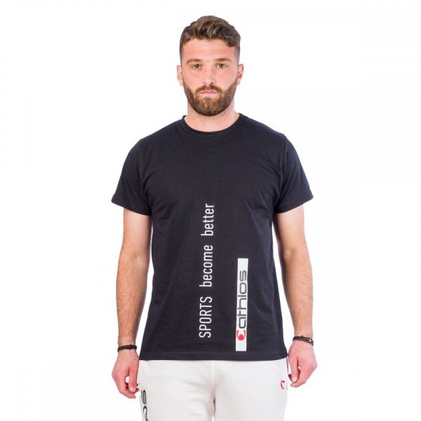 Athlos T-Shirt Banner Μαύρο