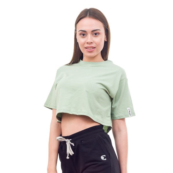 Athlos T-Shirt Γυναικείο Cropped Classic Μέντα