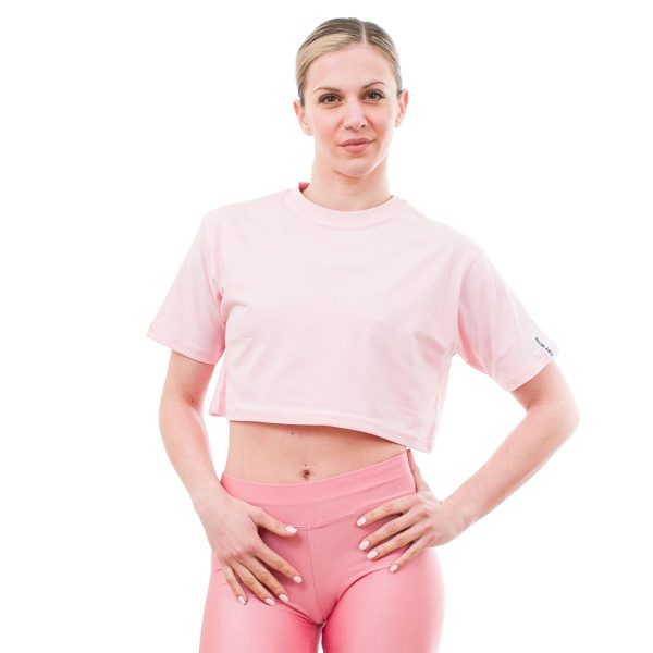 Athlos T-Shirt Γυναικείο Cropped Classic Soft Pink